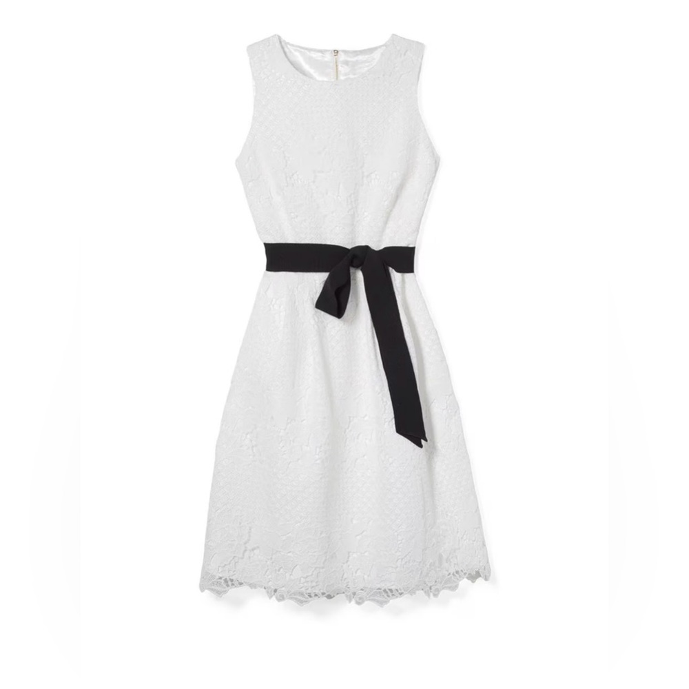 White House Black Market Lace Fit & Flare Dress Size 2